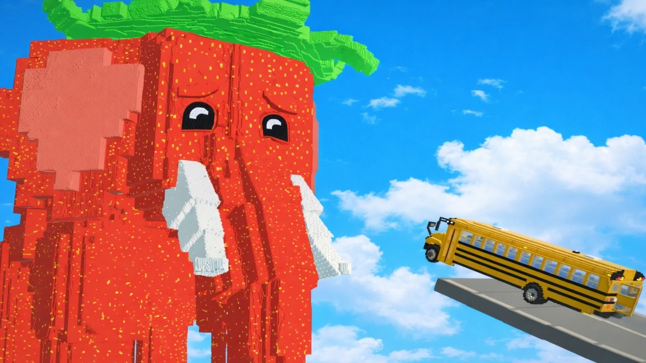 Cars VS STRAWBERRY ELEPHANT & Fast Tsunami - Escape Tsunami For Brainrots - TearDown
