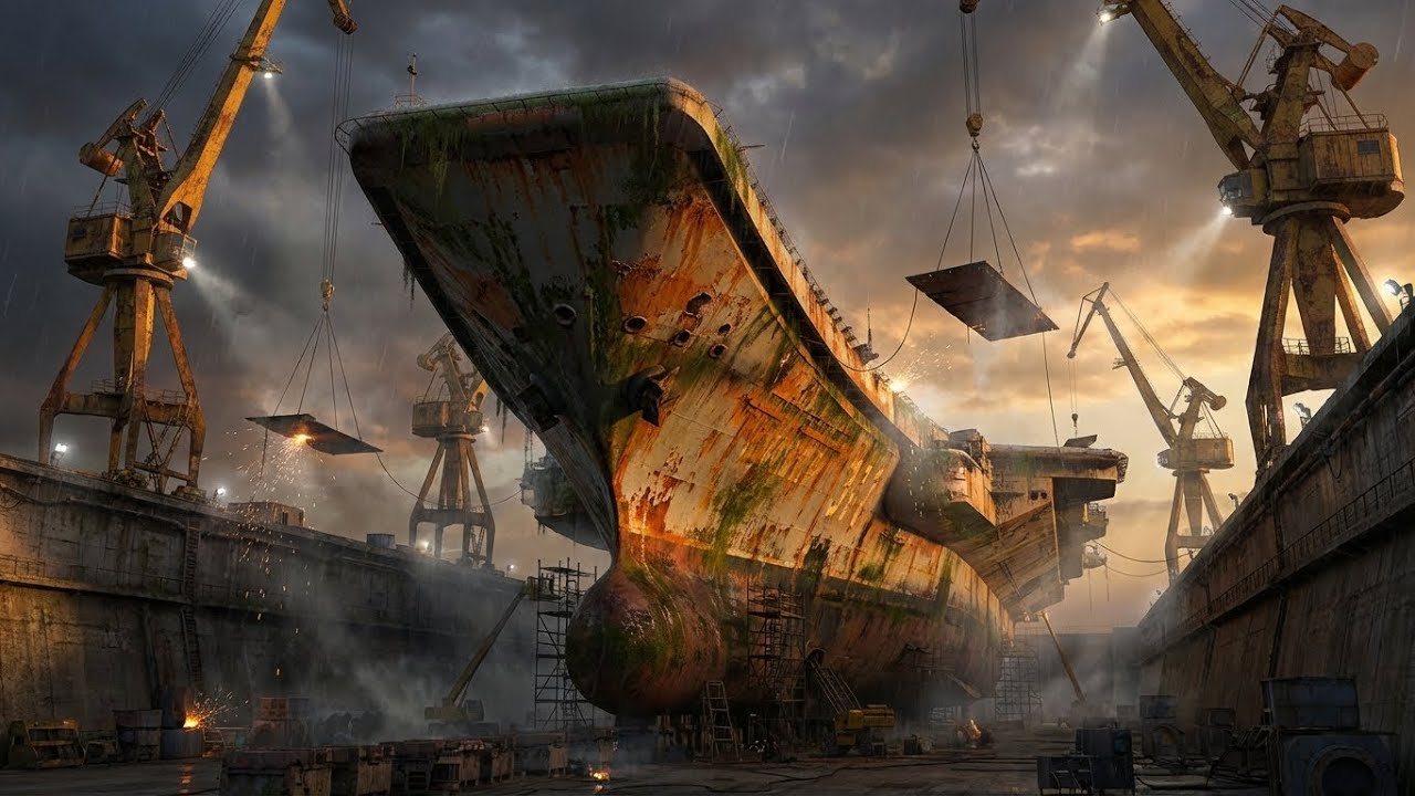 Restoring Abandoned Soviet Aircraft Carrier: 65,000 Tons of Rust | ASRM