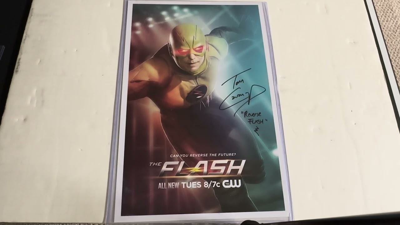Tom Cavanagh as Reverse Flash in Flash 11 x 17 Autograph 