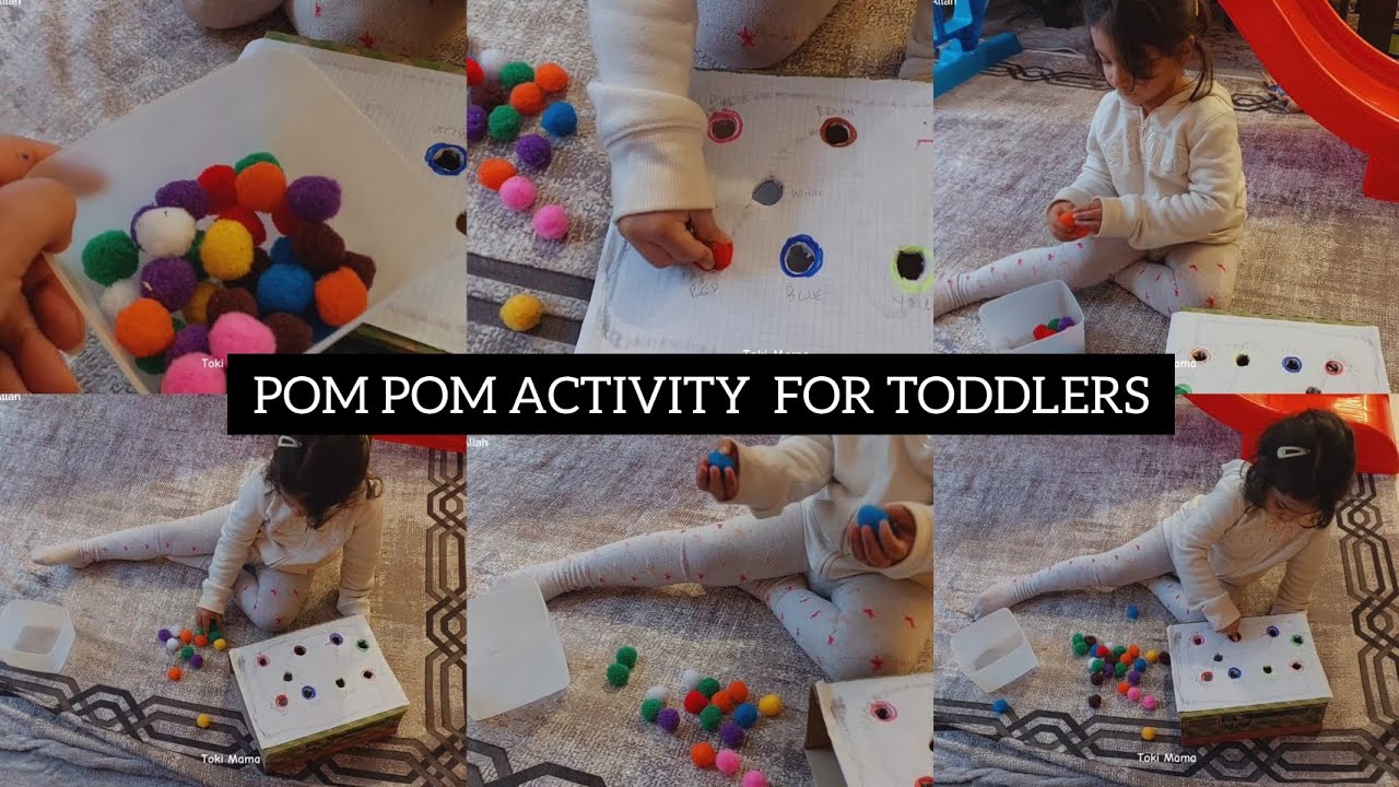 POM POM activity for preschoolers| Motor play| Educational & fun activity | Colour learning| Turkey