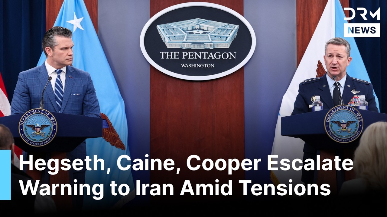 FULL PRESSER: U.S. Officials Hegseth, Caine, Cooper Escalate Warning to Iran Amid Tensions | AC1B