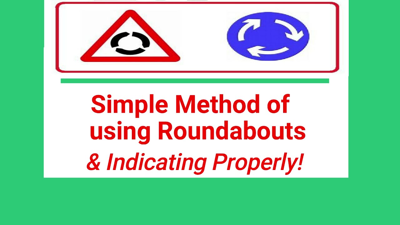 A Simple way to understand roundabouts entry and exit