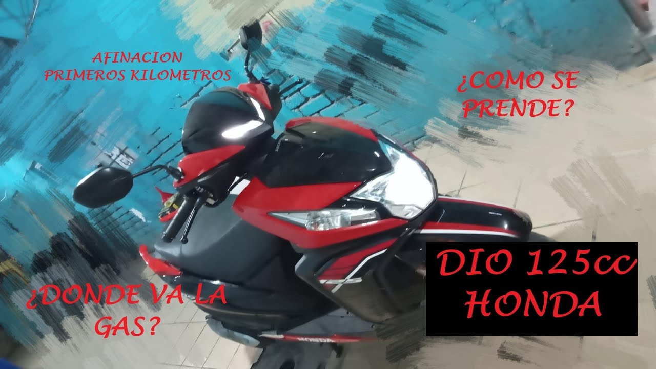 DIO 125 HONDA // AFINACION // COMO ENCIENDE? // DONDE  VA LA GASOLINA?