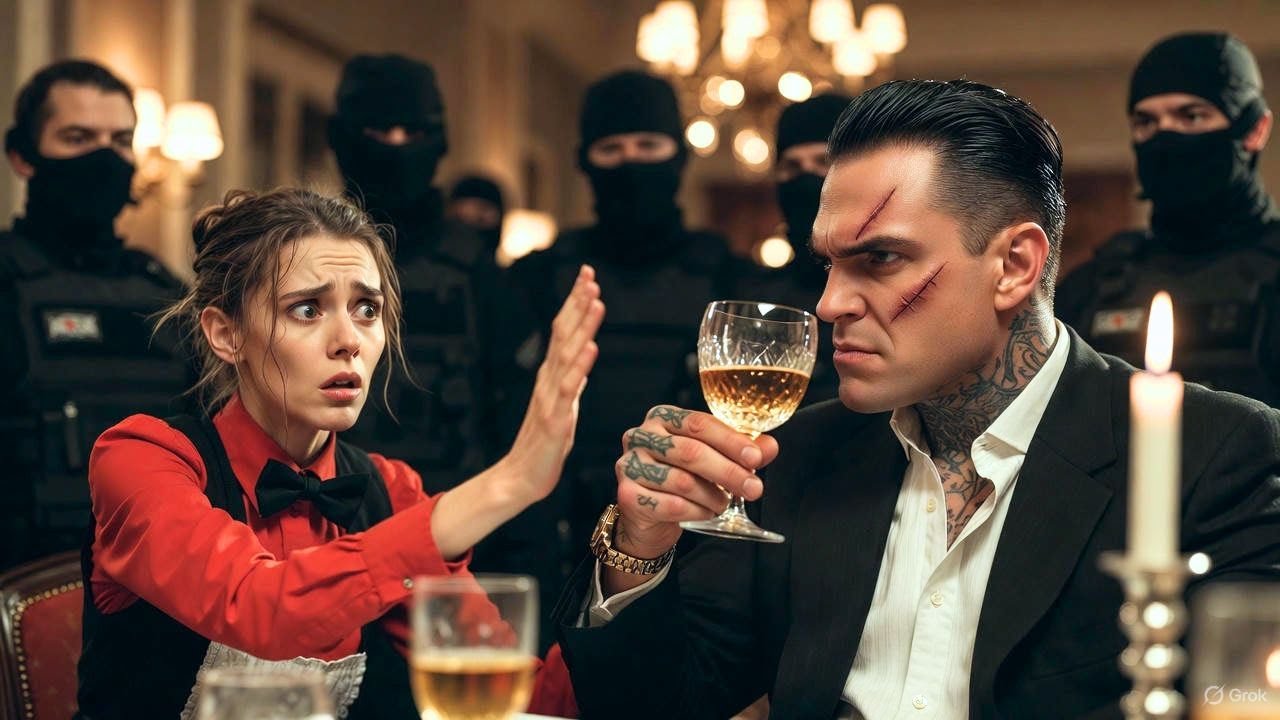 Mafia Boss Reached for His Drink — The Waitress’ Sudden Move Changed Everything