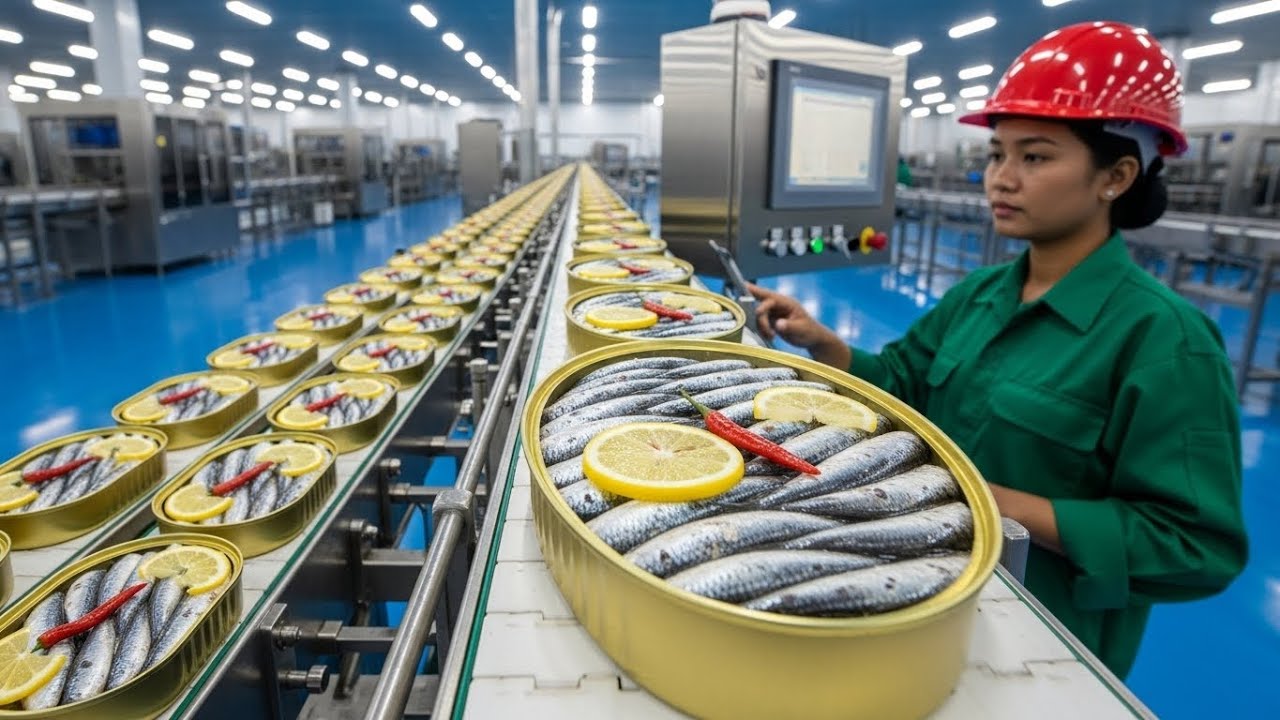 Inside the Canned Sardine Factory | From the Sea to Your Table: Modern Food Manufacturing