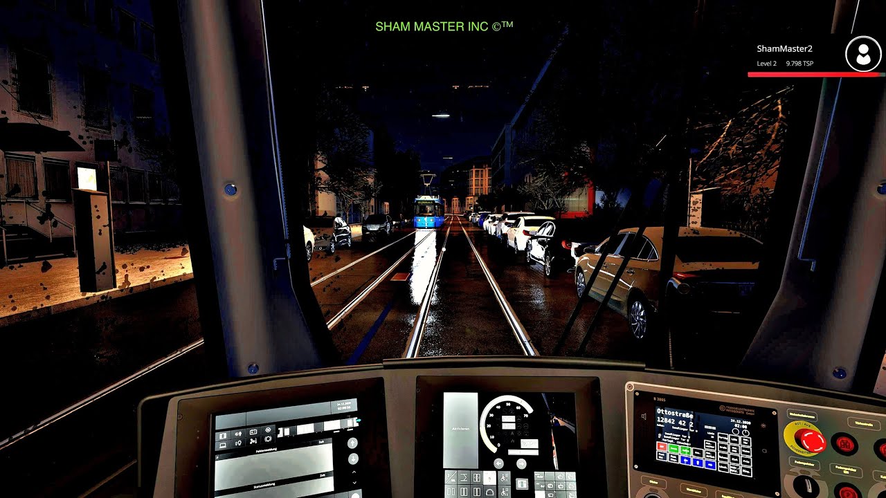 🇩🇪 TramSim - 🚈 [Snowy Christmas] Kurfürstenplatz To Sendlinger Tor