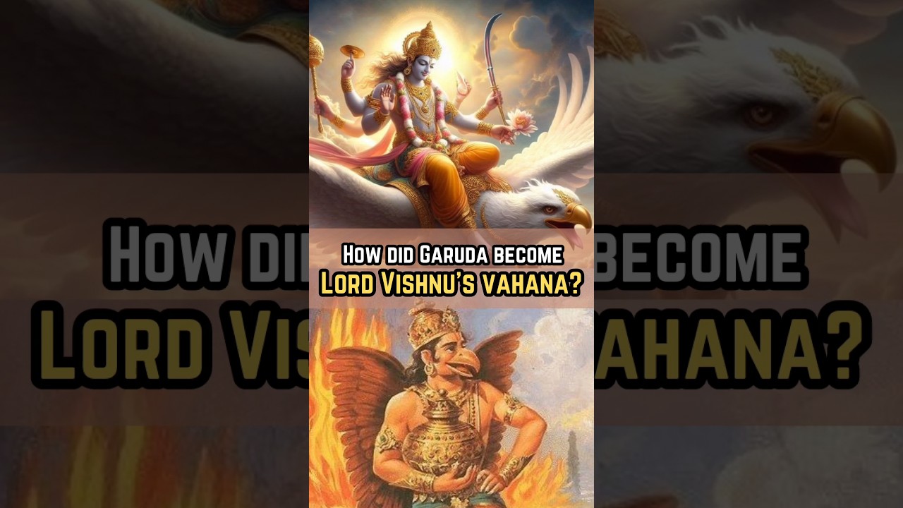How did Garuda become Lord Vishnu's vahana? #garuda #lordvishnu #shorts #stories #indianmythology