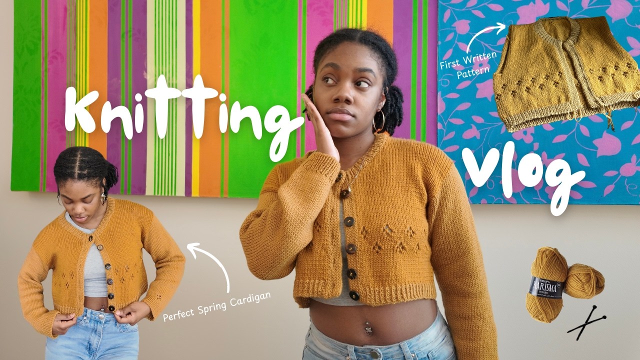 Designing My Dream Cardigan | Project Vlog