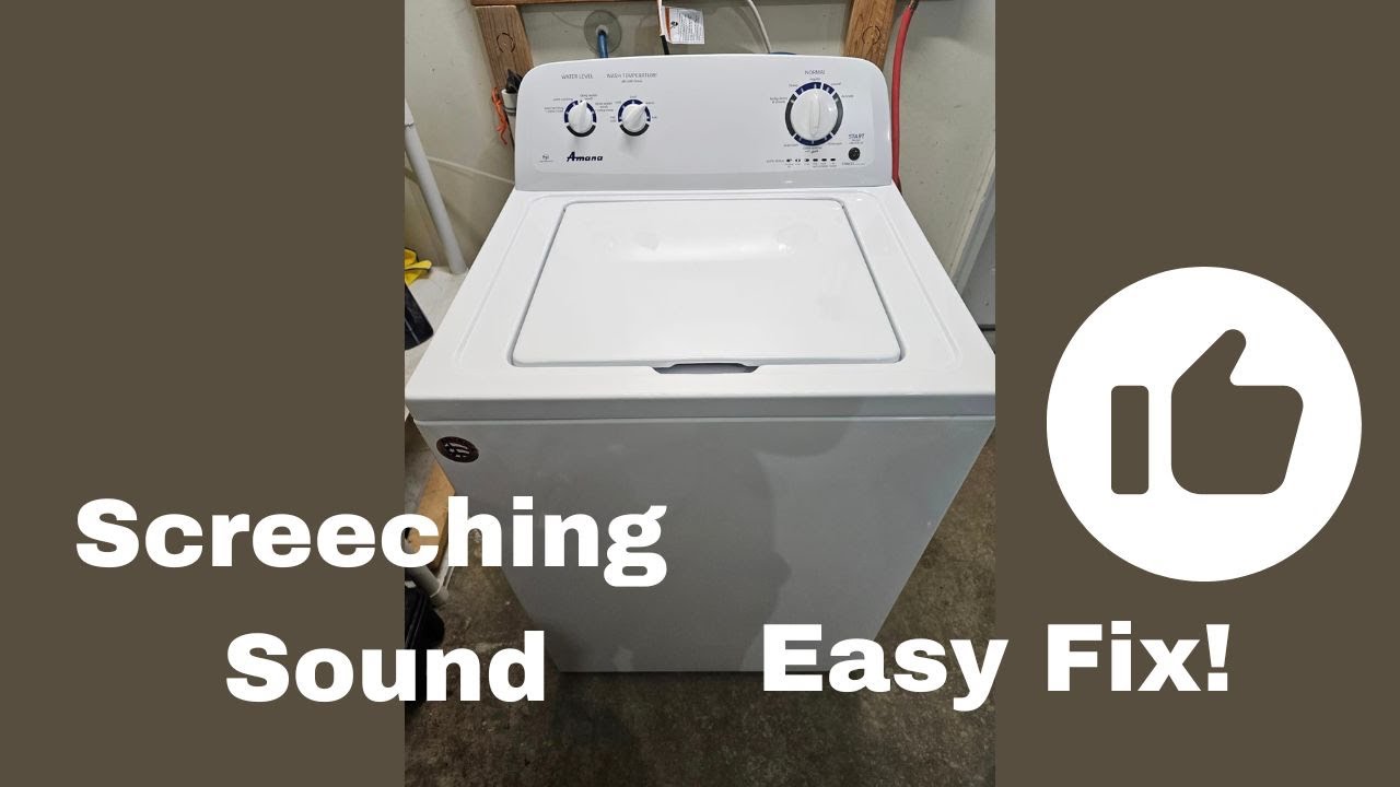 Washer Making Loud Screeching Noise? Easy DIY Fix That Costs Almost Nothing