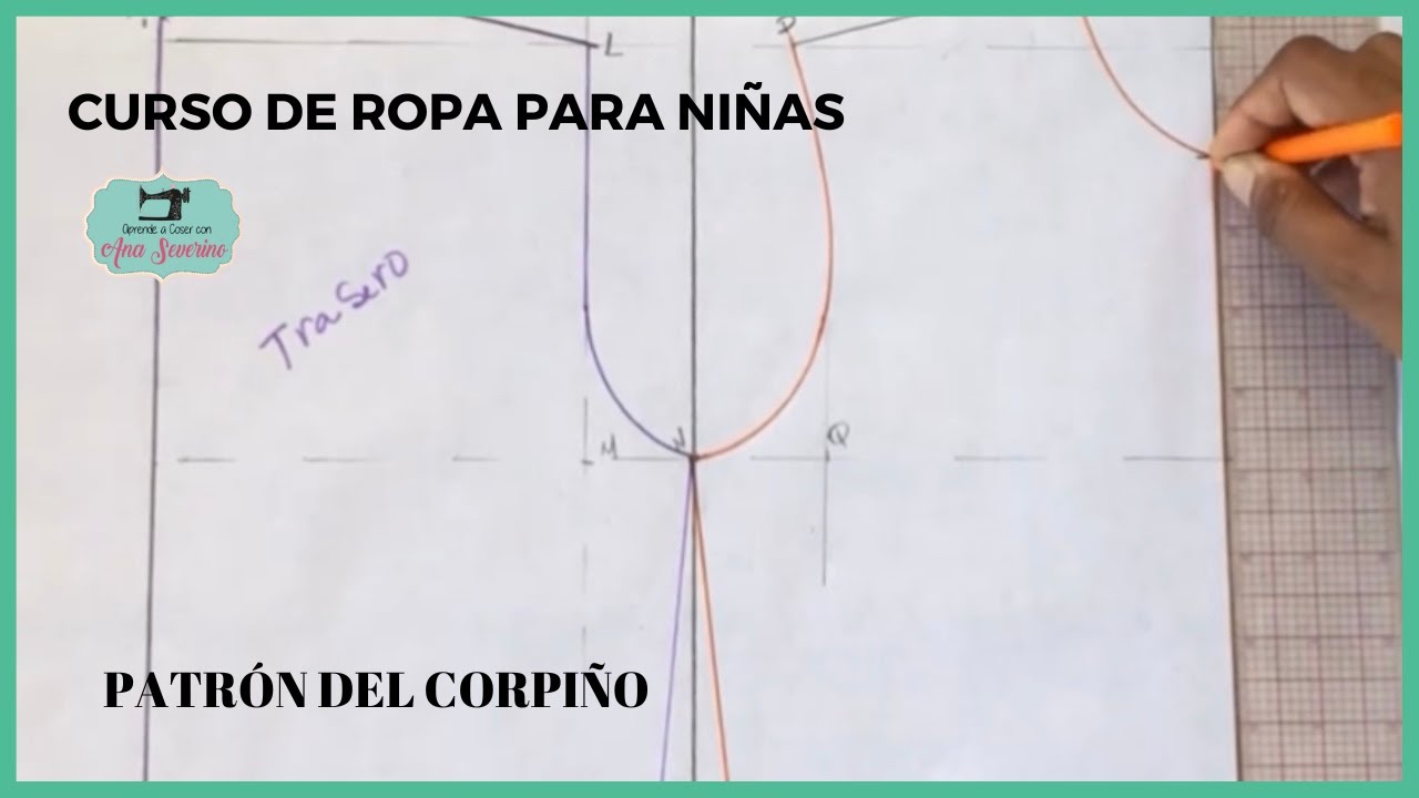 VIDEO #2 - PATRÓN CORPIÑO BÁSICO NIÑAS  - CURSO ROPA DE NIÑAS