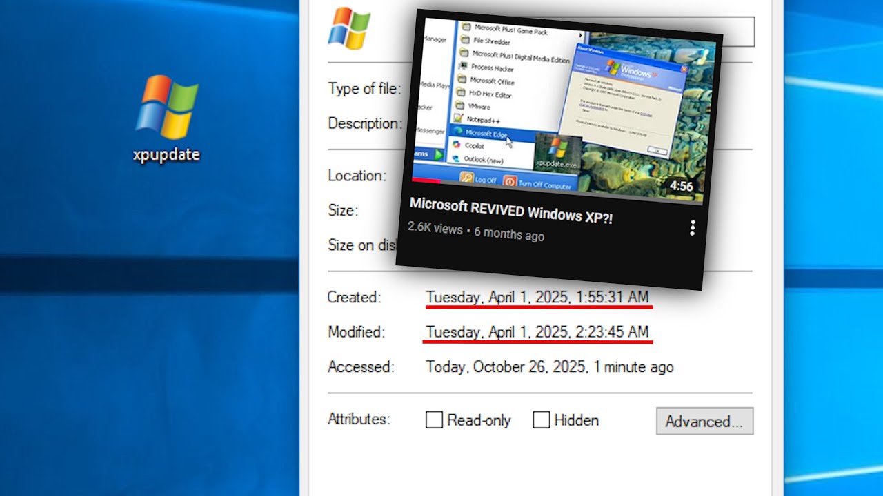 xpupdate.exe, or how I fooled over 2K people