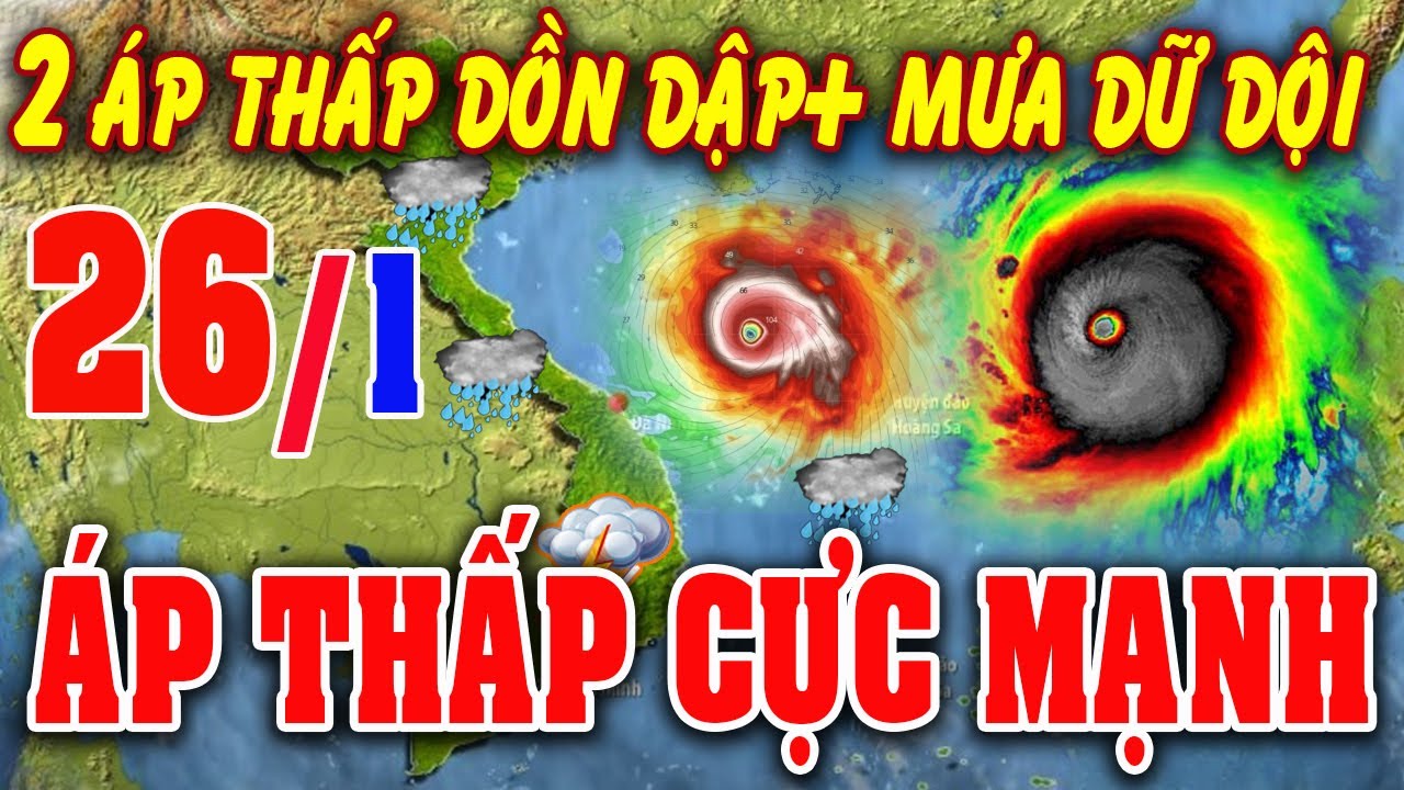 🔴[Trực Tiếp] TIN BÃO KHẨN 26/1: Áp thấp tiến vào Biển Đông, gió mạnh,mưa rét diện rộng#baoso1