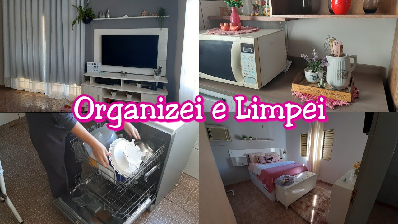Limpei e Organizei,Coloquei  a Lava Louça para trabalhar