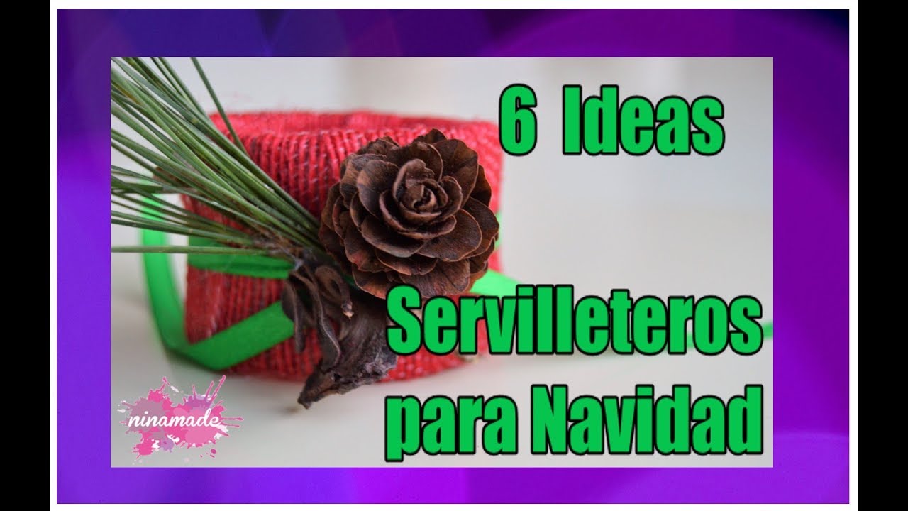 DIY. 6 Servilleteros Para Navidad Reciclando Cartón//  Napkin Ring For Christmas Recycling Cardboard