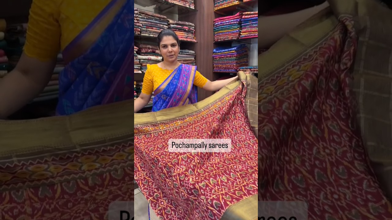 Pochampally Silk Sarees | 📲 +91 9840306334 | #saree #pochampally