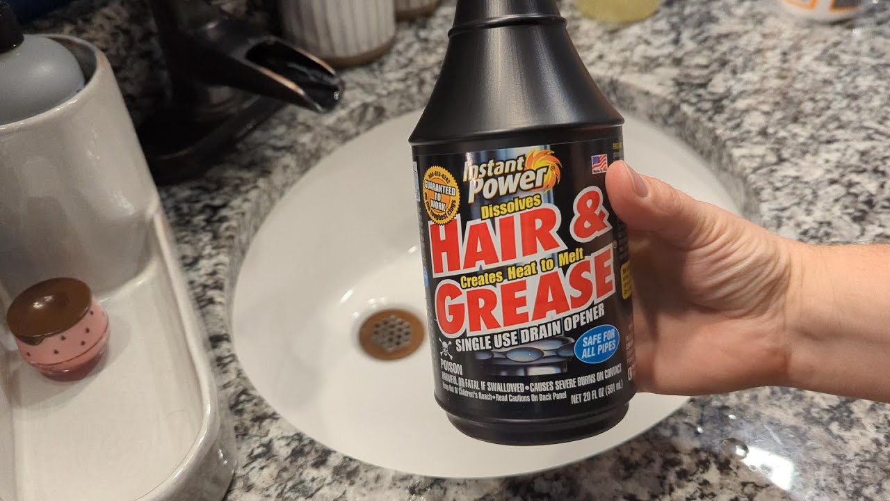 Instant Power Hair and Grease Remover Test