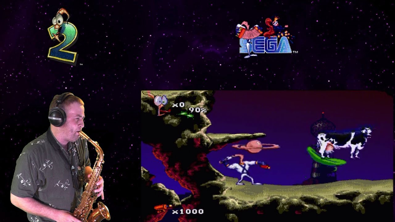 Earthworm Jim 2  - Udderly Abducted ( cover by Amigoiga sax )
