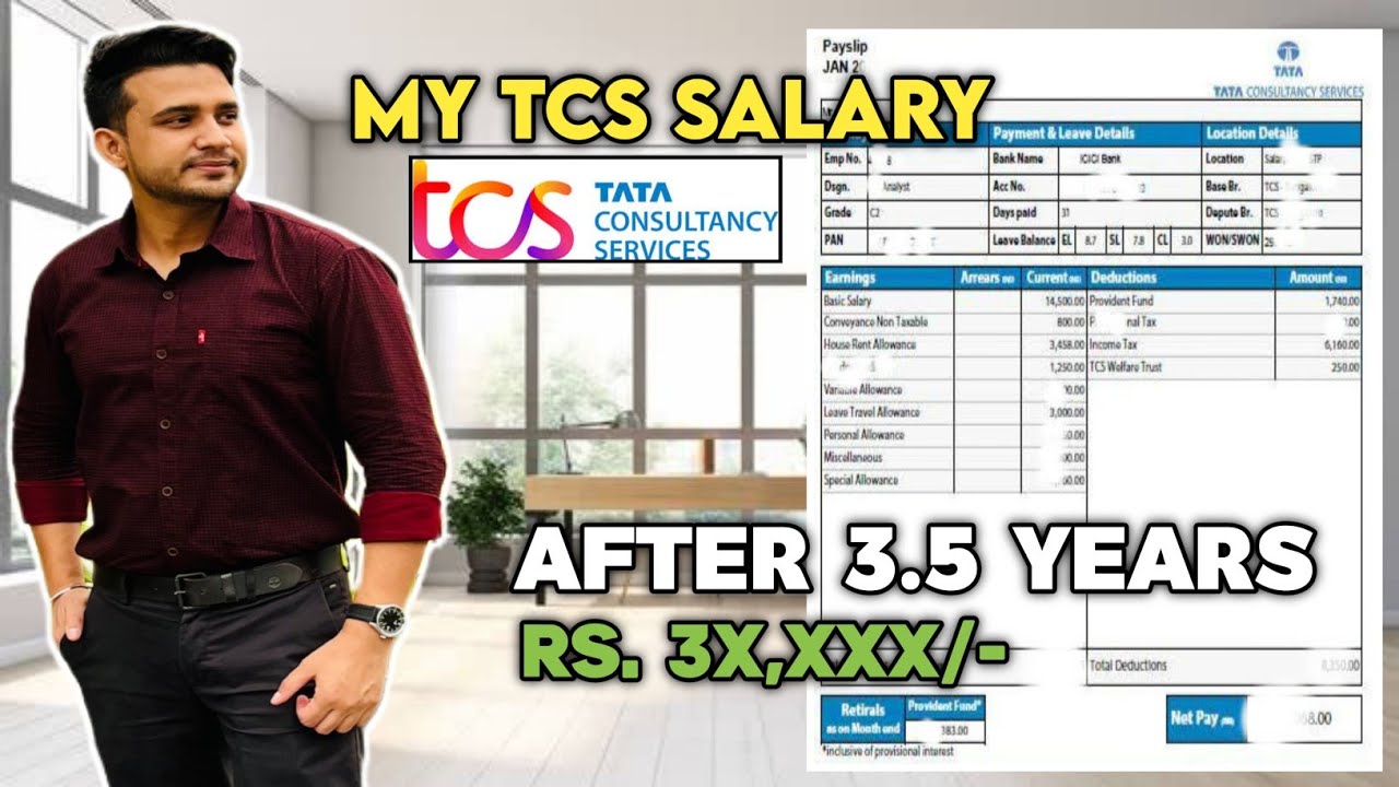 My TCS Salary after 3+ Years | Hike, Promotion Bonus #tcs #salary #itjobs