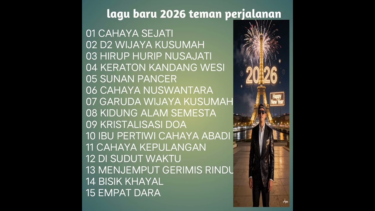 Lagu terbaik 2026 menemani perjalan