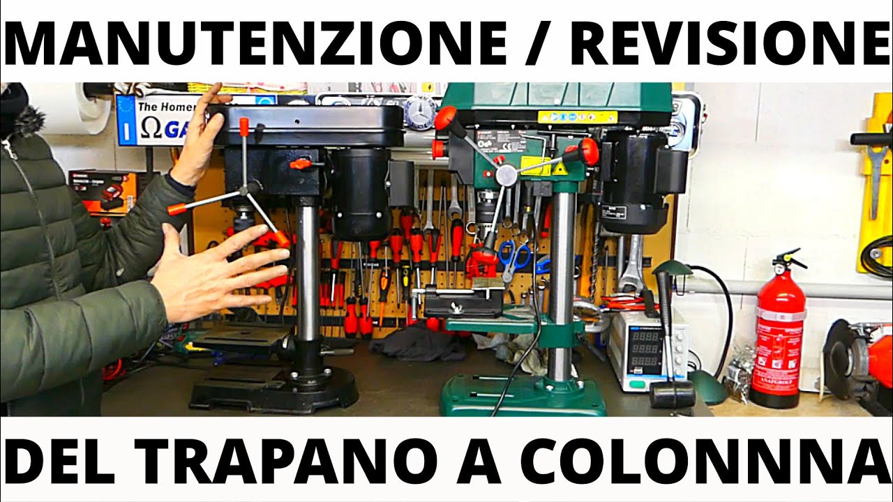 Revisione, manutenzione, come migliorare trapano a colonna Parkside PTBM500E5 e altri trapani