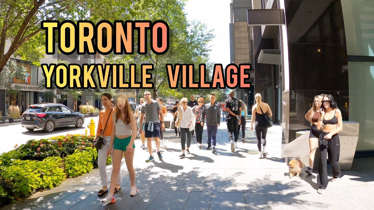 YORKVILLE Village Walking Tour Downtown Toronto Canada 4K