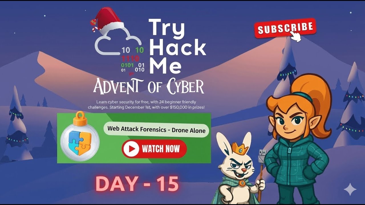 TryHackMe Day 15 Web Attack Forensics &ndash; Drone Alone | Full Walkthrough