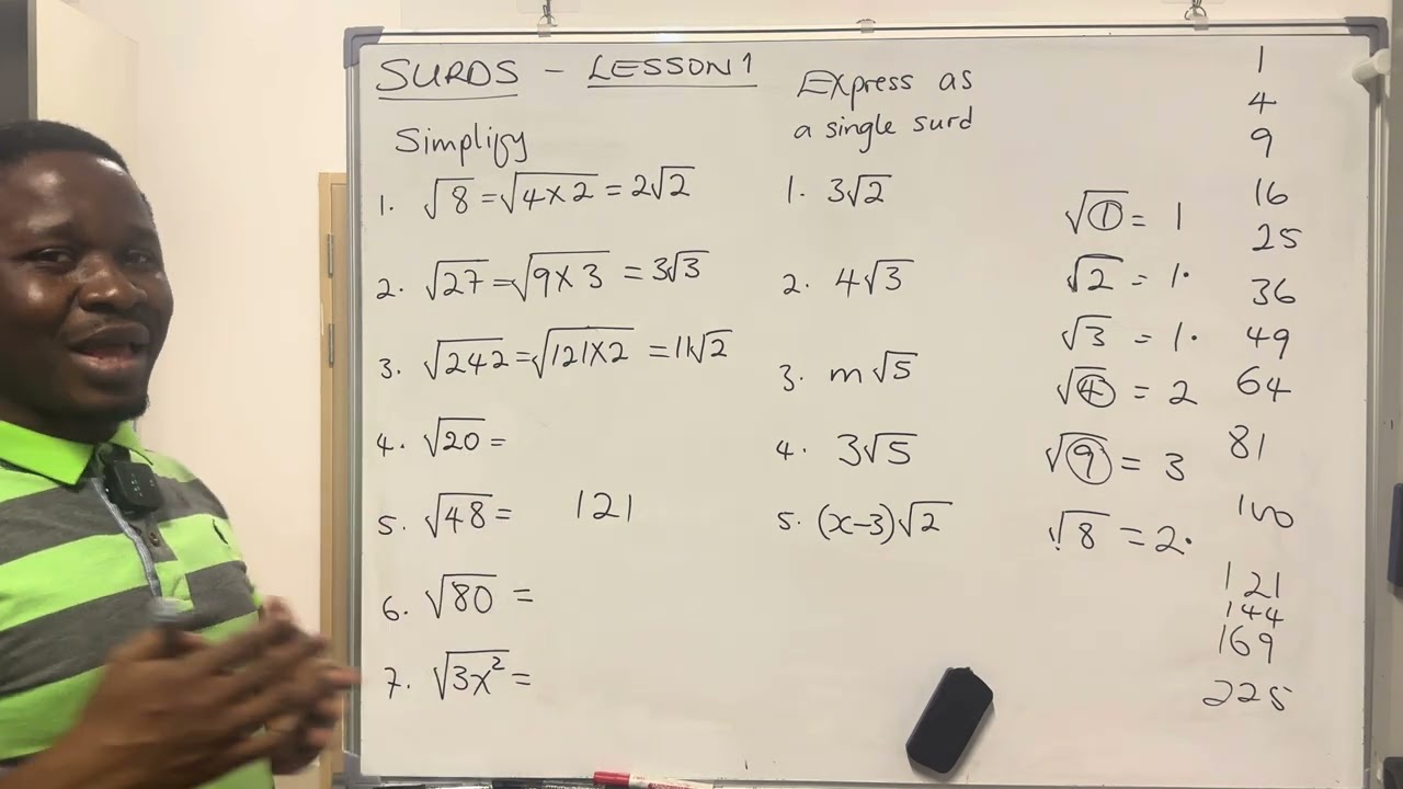 Surds : Lesson 1