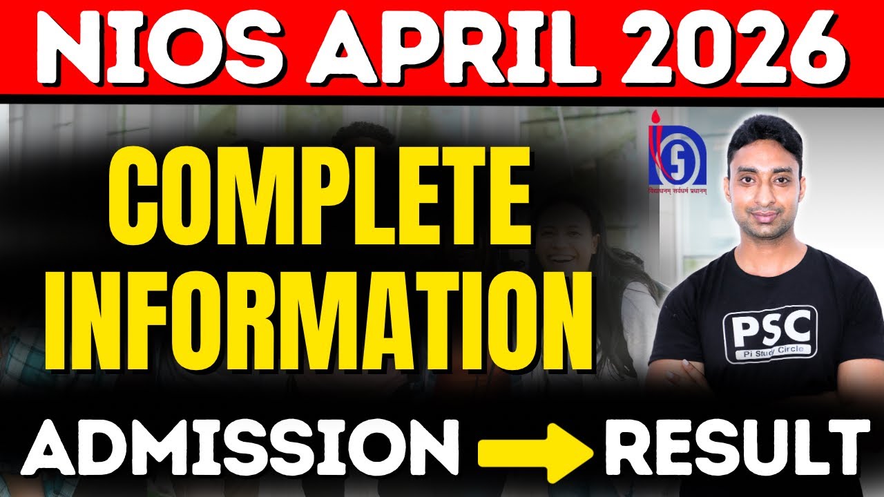 NIOS April 2026 ADMISSION TO RESULT Full Guidance | NIOS April 2025 Latest Updates 