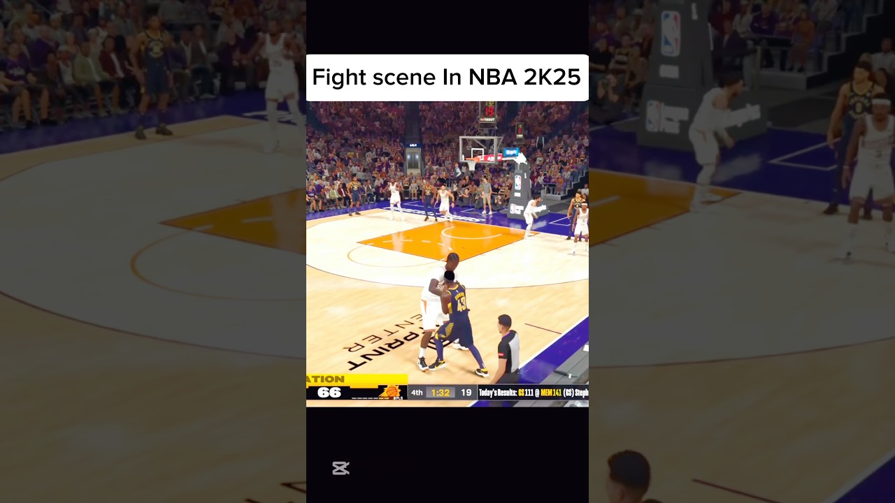 Scena walki w NBA 2K25 MyCareer #nba2kmobile #nba #2kcommunity #nba2k25 #szorty #trendy #nowe