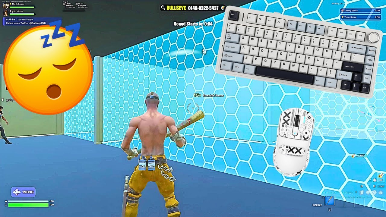 *RARE PSYCHO BANDIT* SKIN Fortnite 2v2 Piece Control🏆AULA F75 ASMR💤