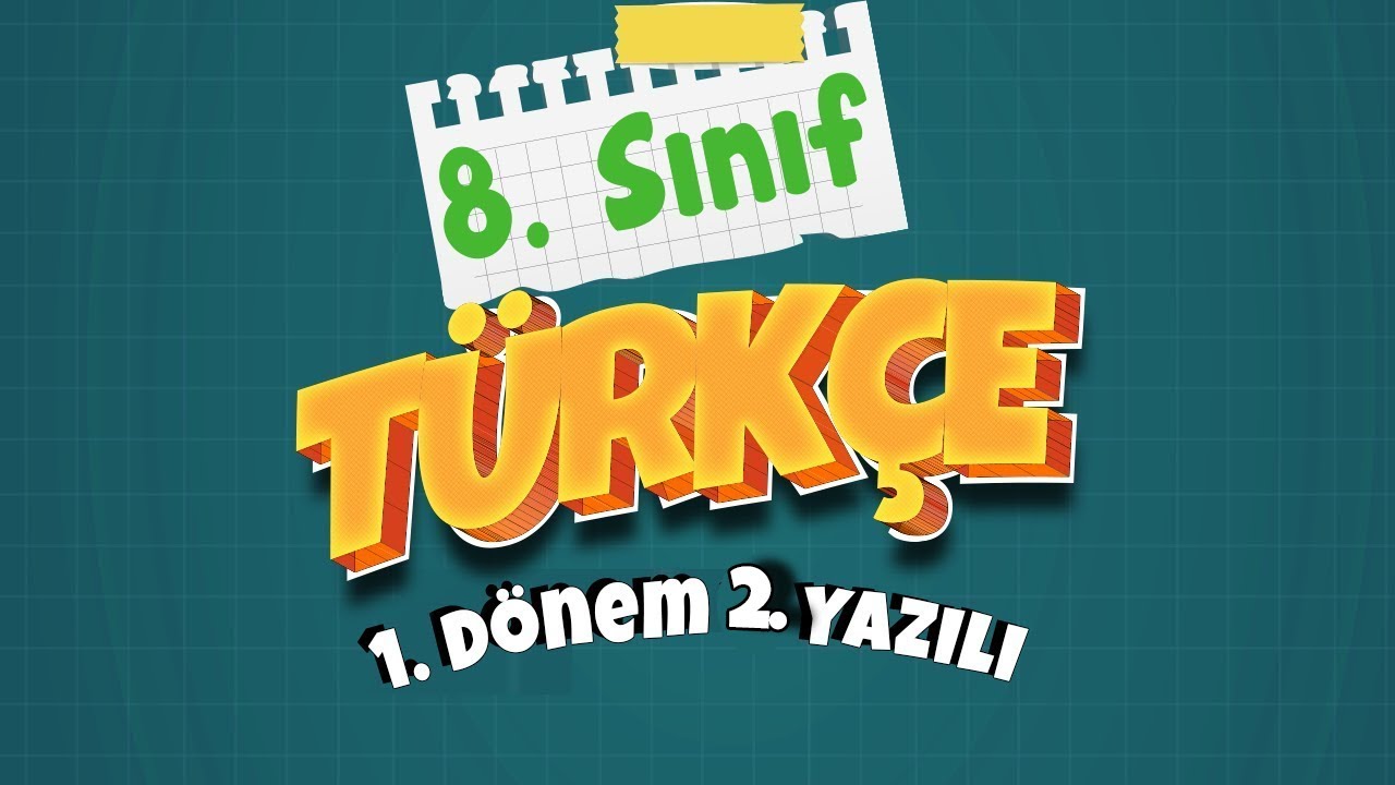 8. SINIF TÜRKÇE YAZILI HAZIRLIK | 1. Dönem 2. Yazılı  | 2026