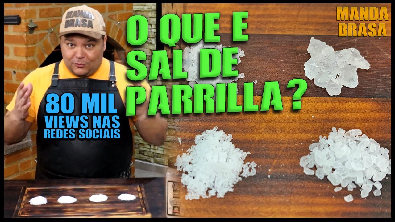 O que é SAL DE PARRILLA? A diferença entre sal grosso, sal fino, sal de parrilha e flor de sal.