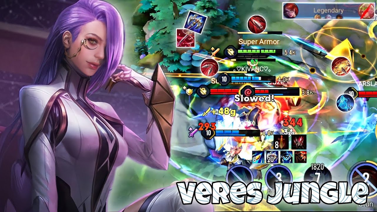 Veres Jungle Pro Gameplay | Solo Rank Insane Carry Gold Medal | Arena of Valor Li&ecirc;n Qu&acirc;n mobile CoT