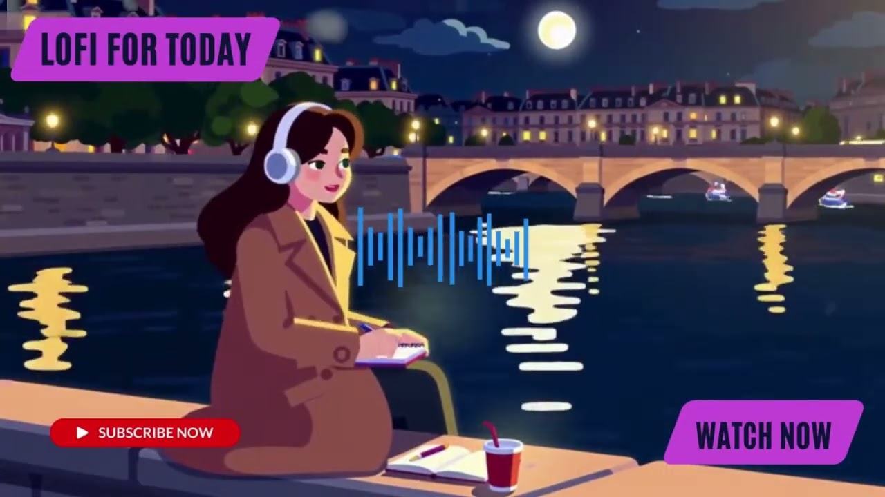 Chill Lofi: Seine River Love Story 🌙 Relaxing French Romance Vibes | Lofi for Today