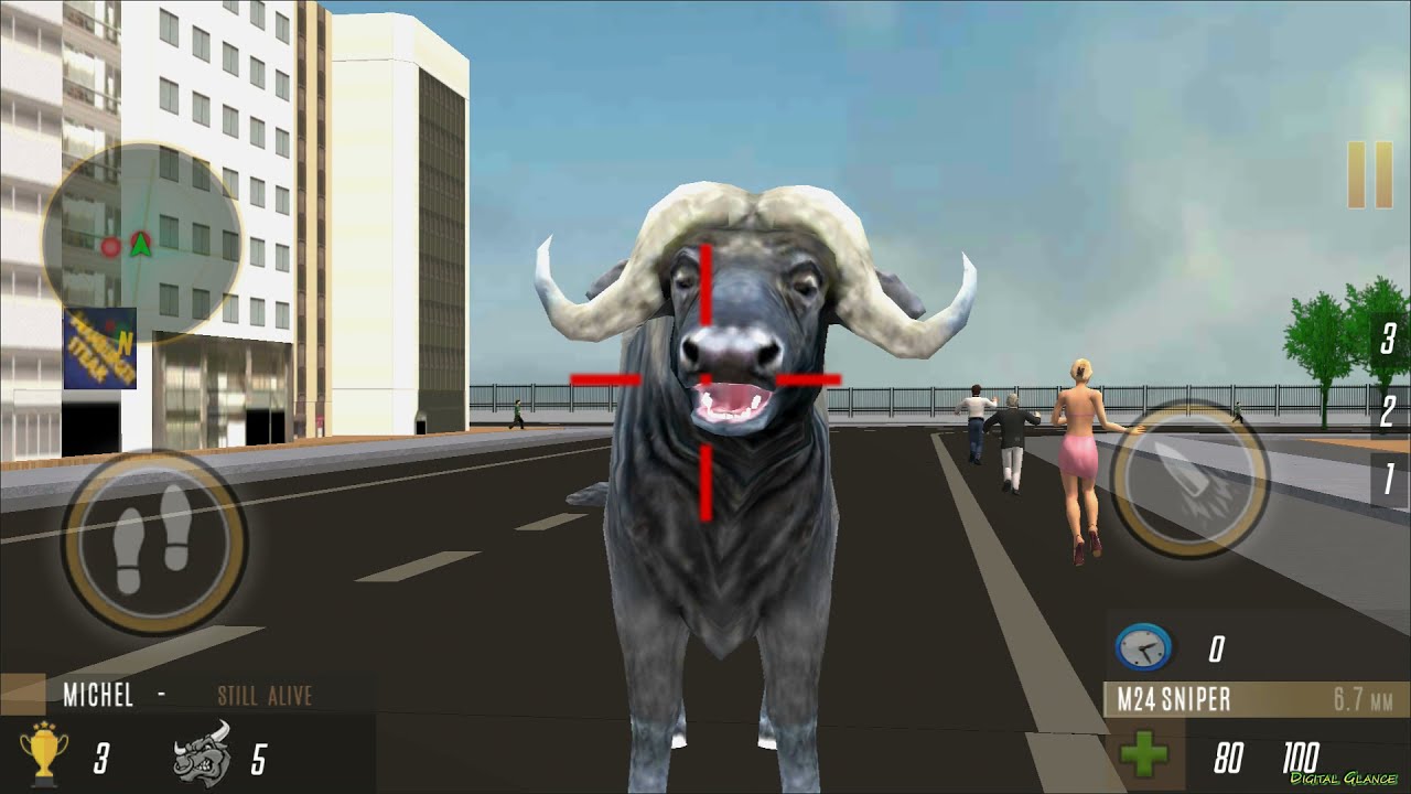Angry Bull Attack - Bull hunting | Android GamePlay