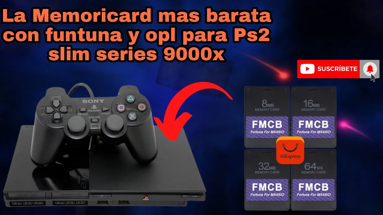 La Memoricard mas barata con funtuna y Opl para Ps2 slim series 9000x [Probandola a fondo]