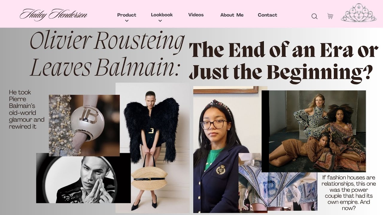 Olivier Rousteing Leaves Balmain — And Fashion Will Never Be This Dramatic Again