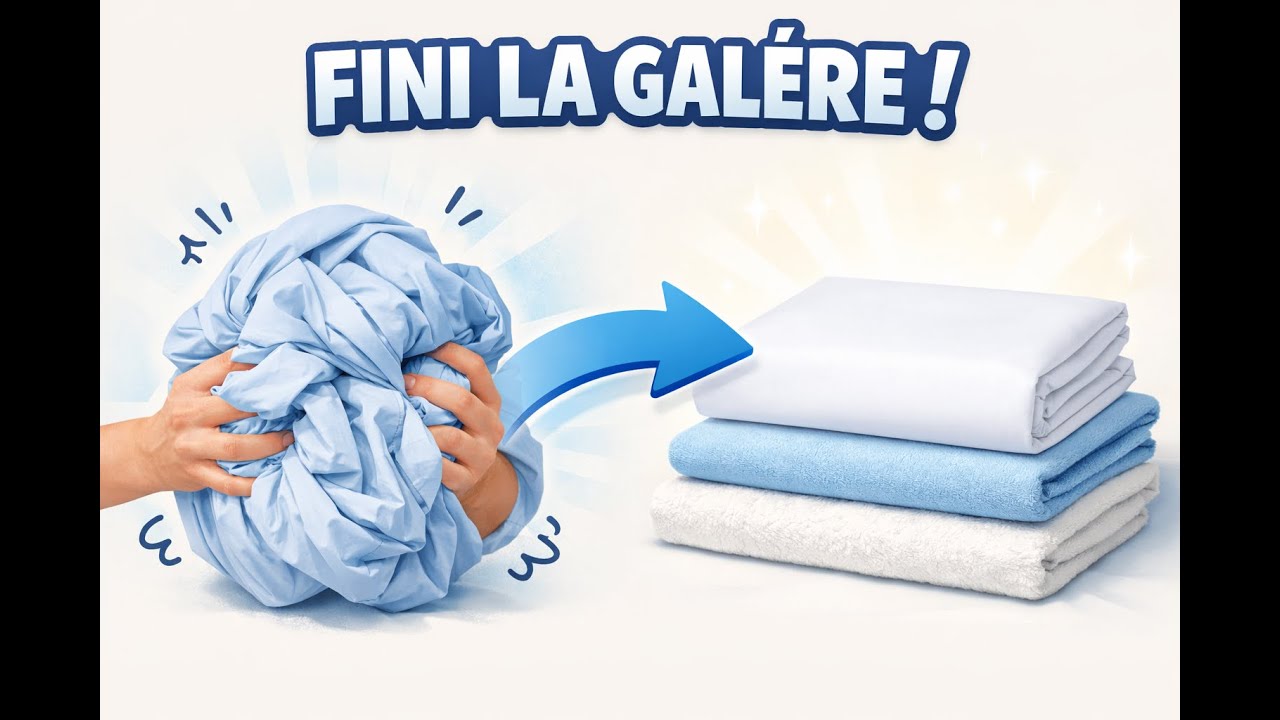 Plier un drap contour ? FACILE !