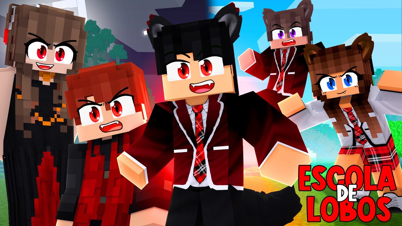 Minecraft: ESCOLA DE LOBOS - FILME COMPLETO