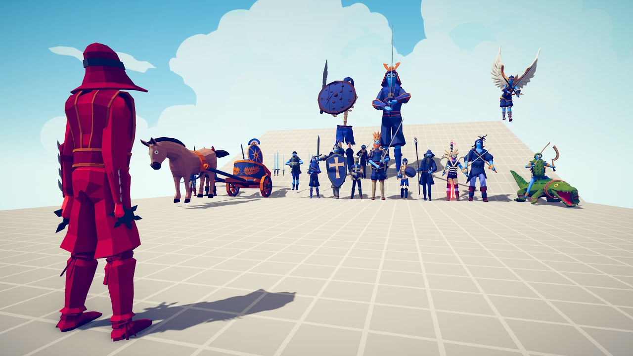 SENSEI vs SWORD Team - Totally Accurate Battle Simulator TABS