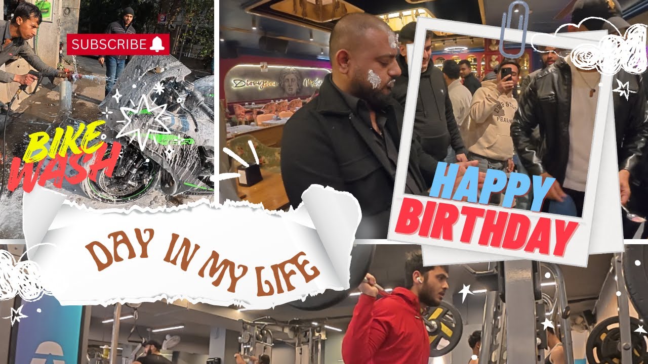 A Day in Life | Bike Wash | Birthday Fun | Mini MotoVlog