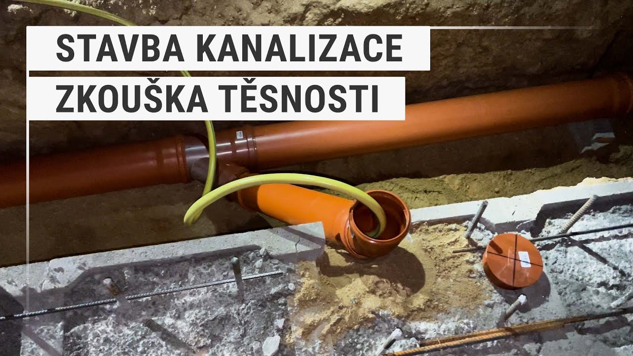 Kanalizace + zkouška těsnosti | #7 Stavba domu svépomocí