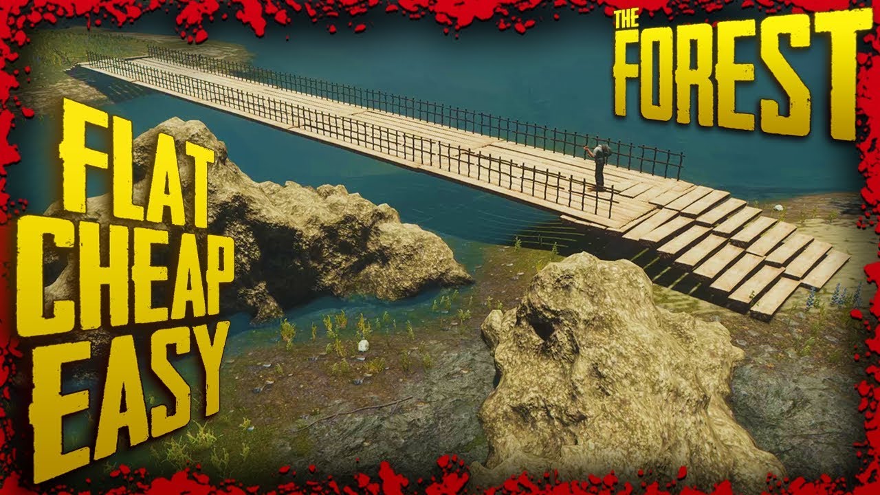 How To Build Bridges The Easy & Cheap Way | The Forest Tutorial