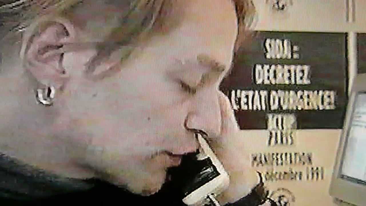 Cleews Vellay président d'Act-up 1993 obélisque