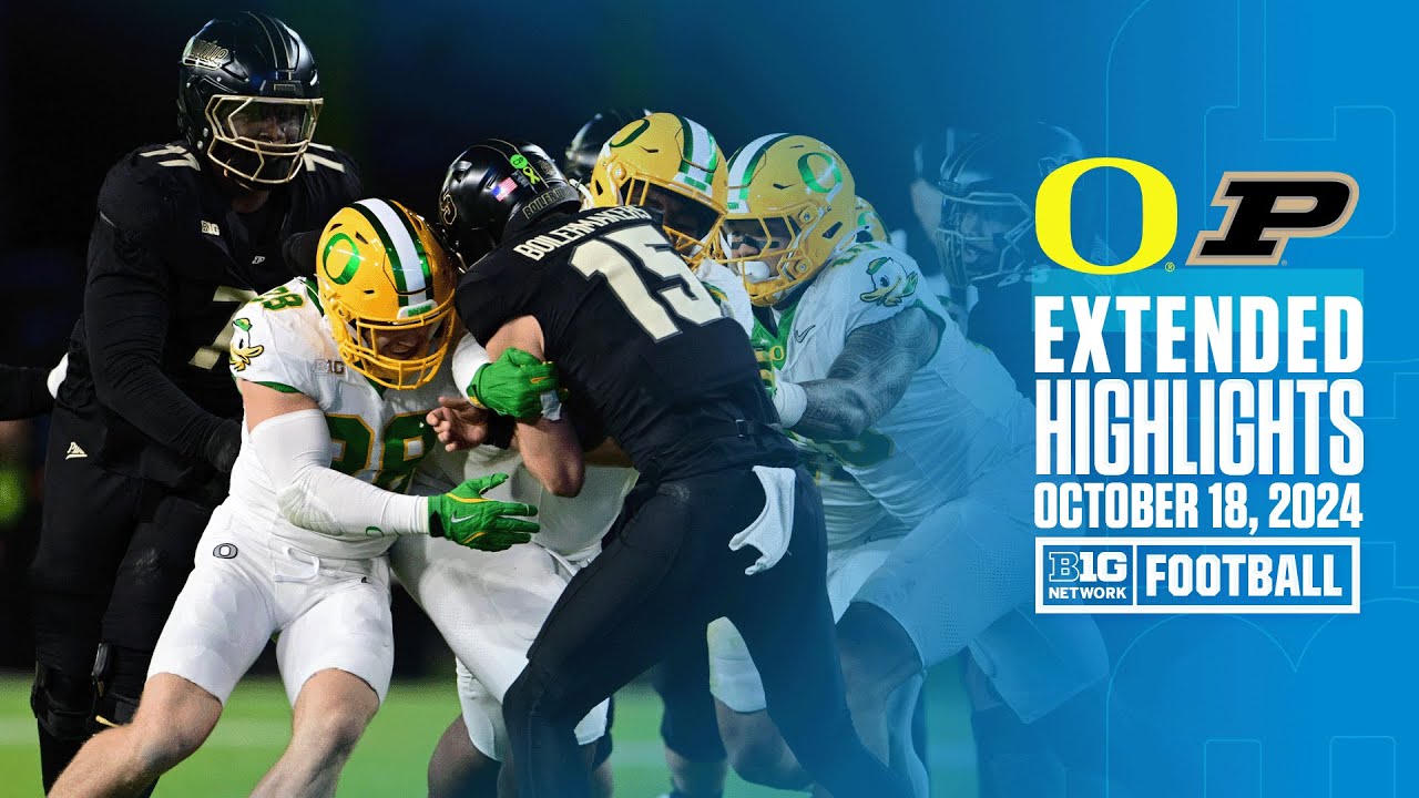 Oregon at Purdue | Extended Highlights | Big Ten Football | 10/18/2024