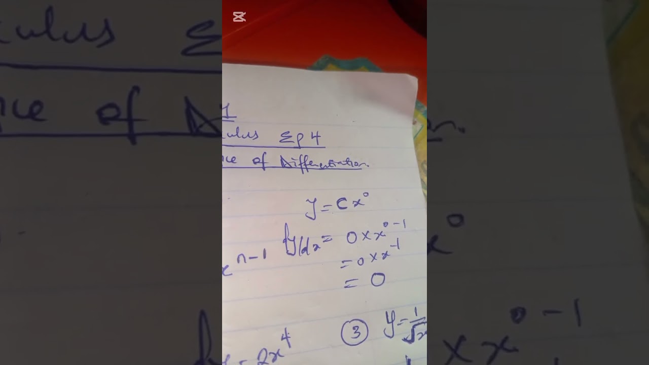 EPISODE 4. CALCULUS 1( GENERAL PRINCIPLE OF DIFFERENTIATION AND MULTIPLE DERIVATIVES). MAT 102. 🔥🔥🔥