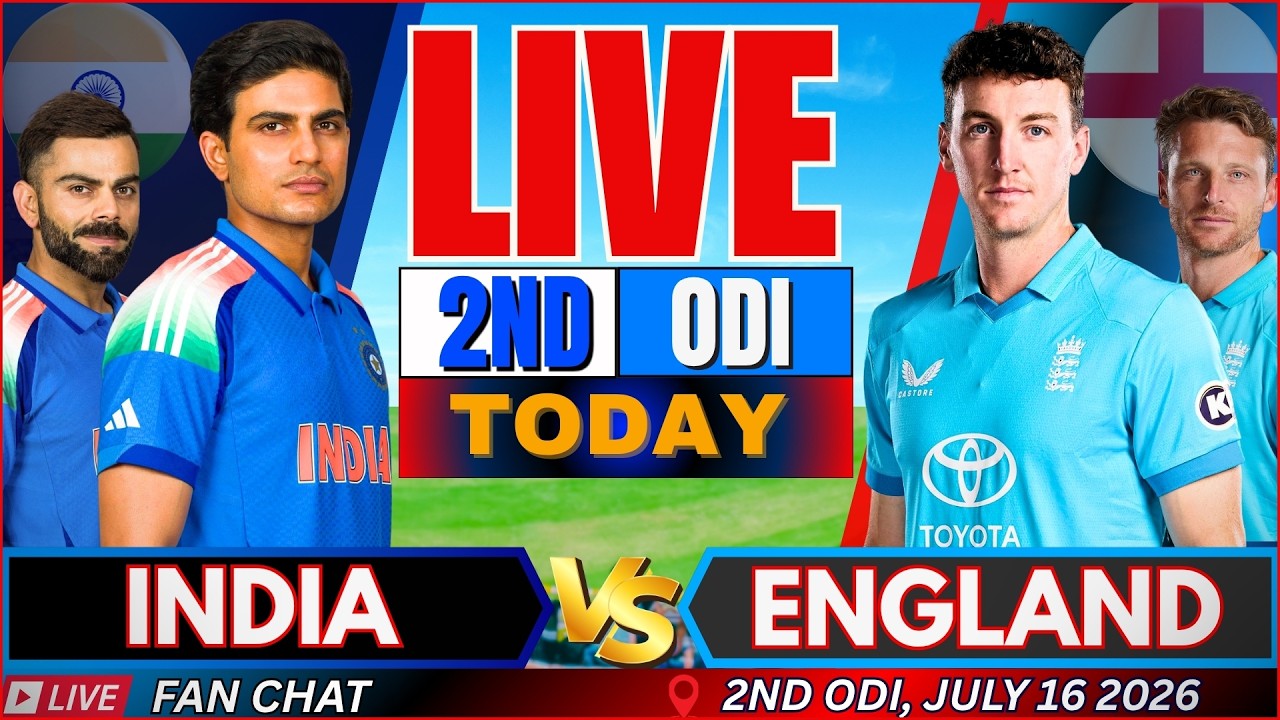 LIVE: IND vs ENG, 2nd ODI | INDIA vs ENGLAND Live cricket Score, Live Cricket match today | Fan Chat