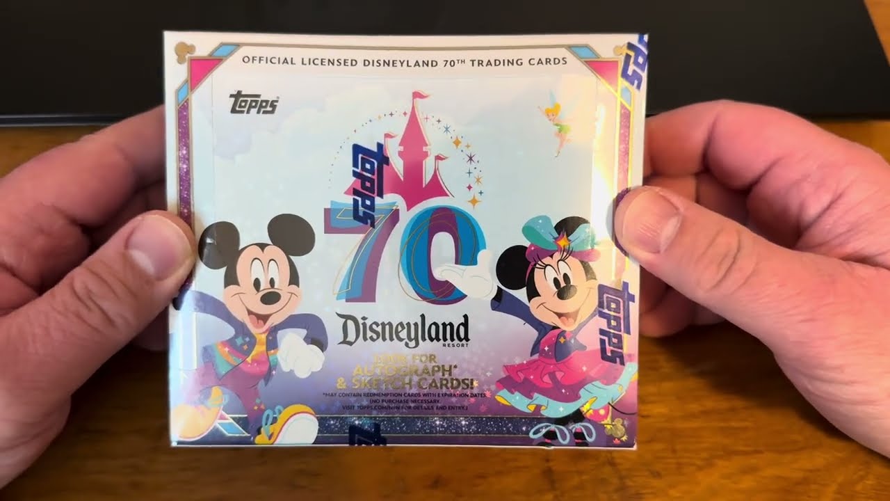 Opening 3 Packs from the Topps Disneyland 70th Anniversary Hobby Box