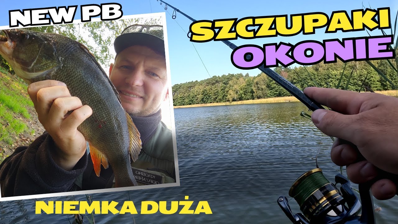 Szczupaki i okoń na spinning -  jezioro Niemka Duża