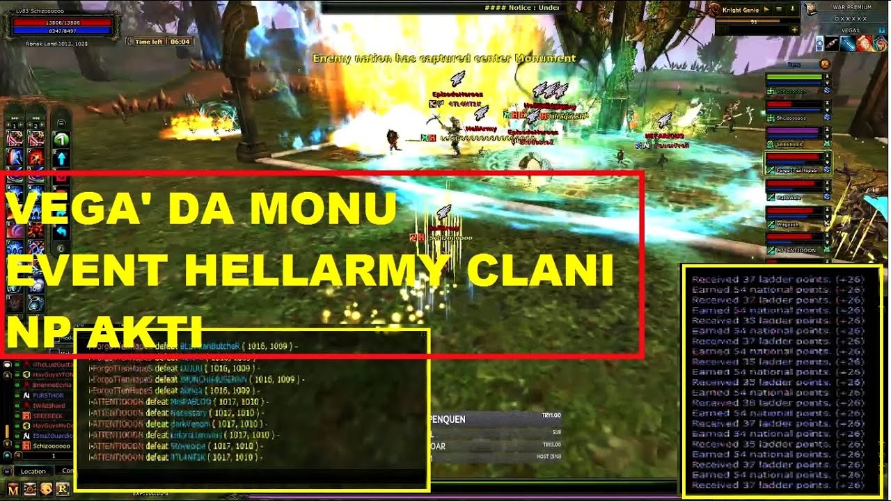 Mage Gibi Sayfa Atan Mele Ekibi Vega' da Monu Event' de Pk Atıyor - Knight Online